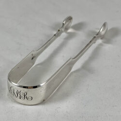English Sterling Silver Sugar Tongs, dated 1865